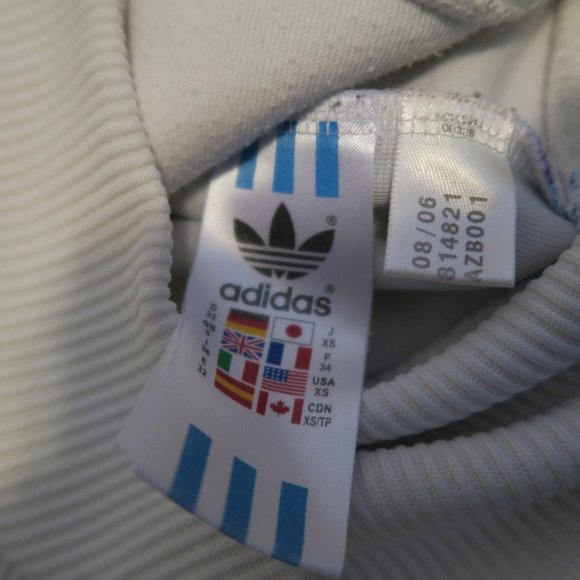 2006 Adidas Originals Puerto Rico San Juan Track Jacket Size 32 Rare Euro White - Picture 7 of 12